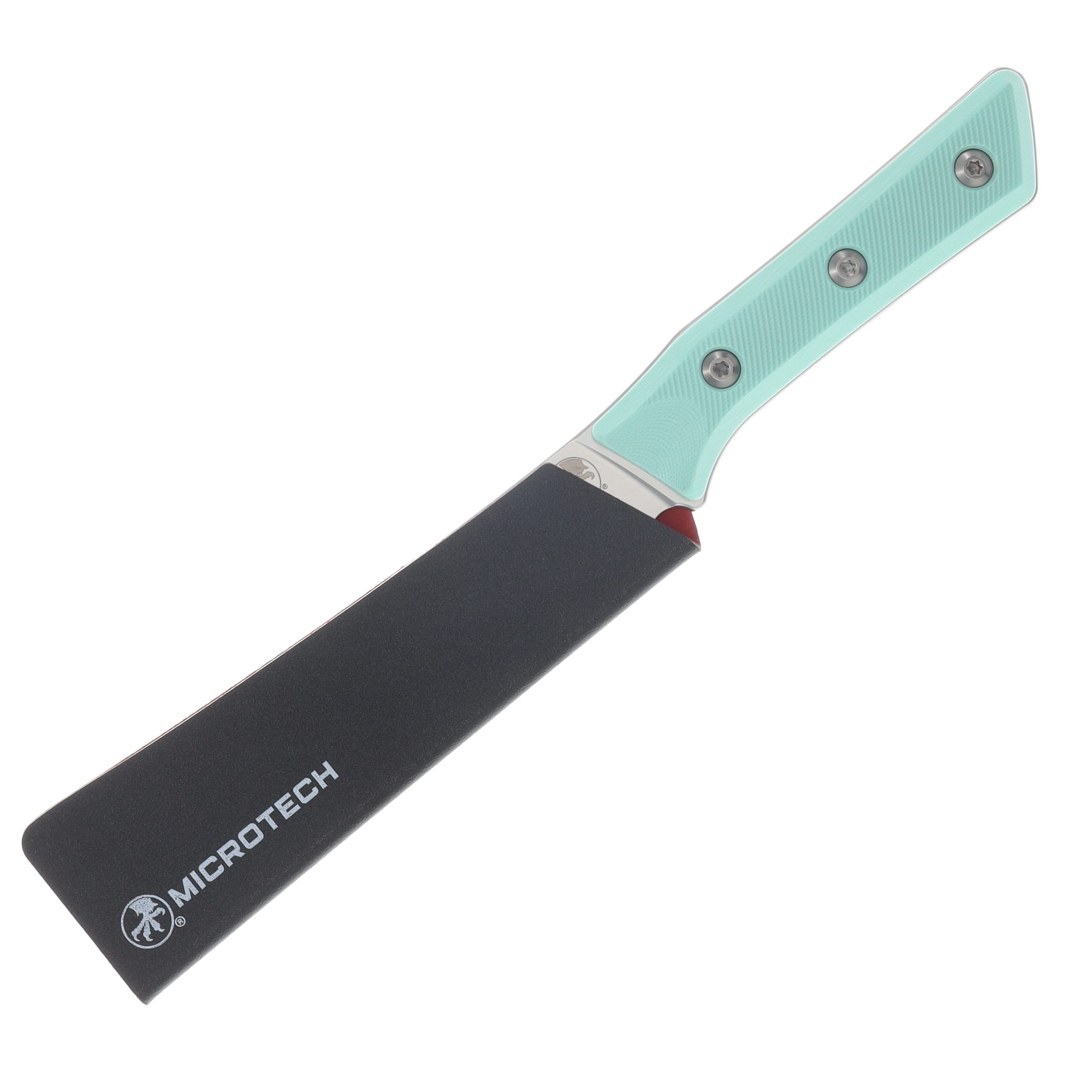 Microtech 6.125in Boning Knife SW Standard Blade Caribbean Blue G-10 Handle MT310010CA View 3