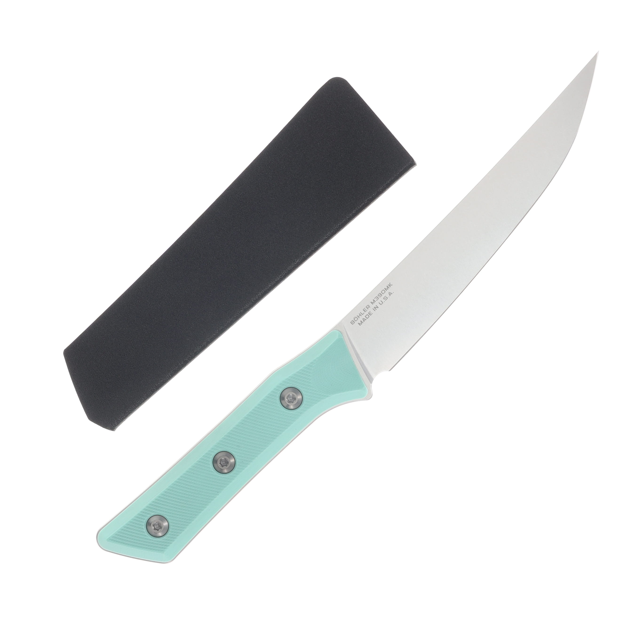 Microtech 6.125in Boning Knife SW Standard Blade Caribbean Blue G-10 Handle MT310010CA View 2