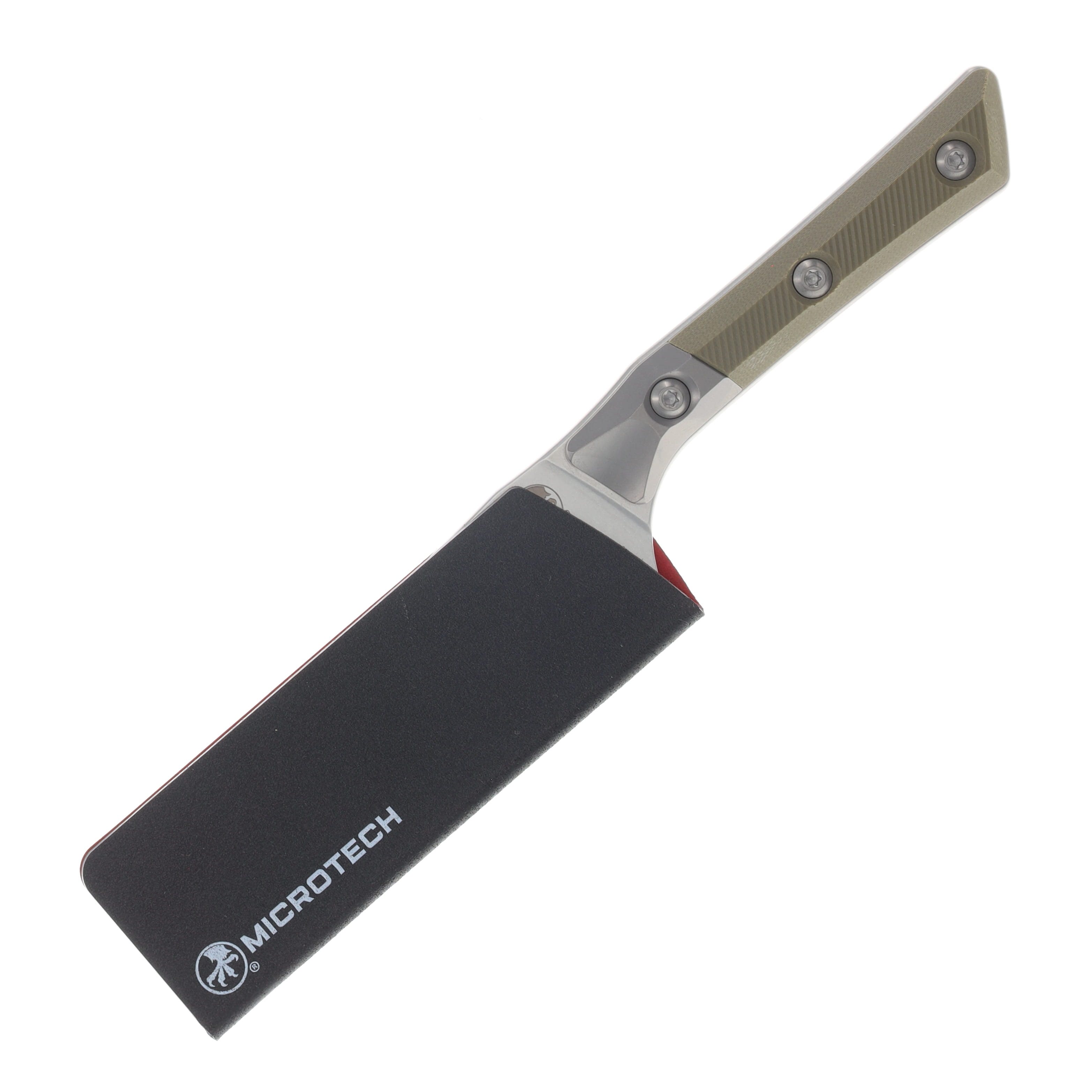 Microtech 4.2in Santoku Knife SW Standard Blade W/ Bolster OD Green G-10 Handle MT3300B10OD View 3
