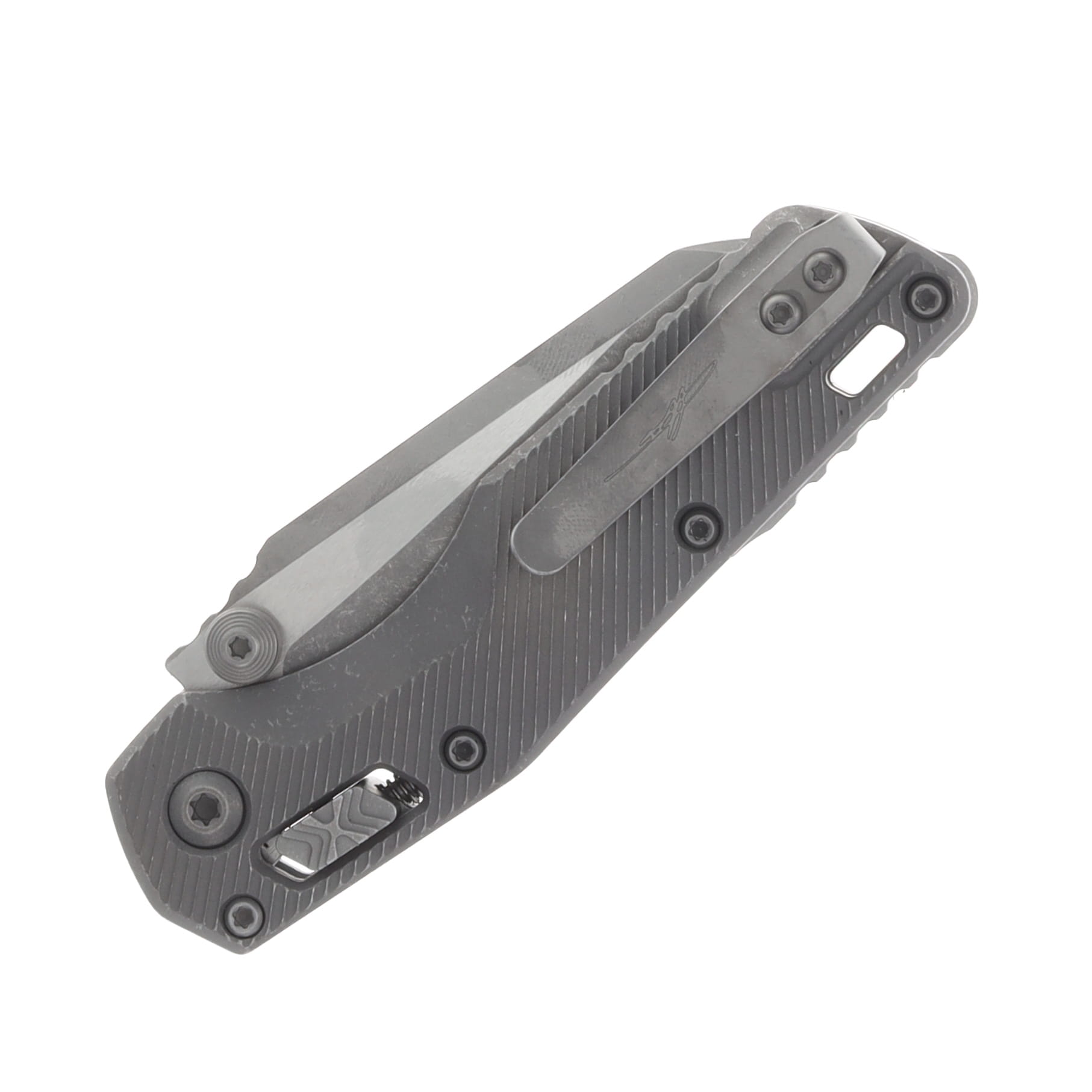 Marfione MSI Mini Crossbar Lock Partially Serrated Apocalyptic M390MK/Apocalyptic Fluted Titanium MT210M11APFLMS1 View 6