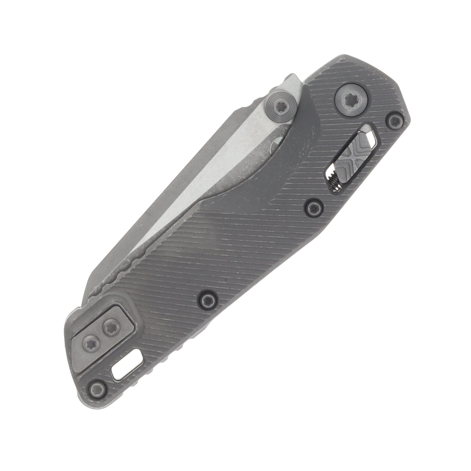 Marfione MSI Mini Crossbar Lock Partially Serrated Apocalyptic M390MK/Apocalyptic Fluted Titanium MT210M11APFLMS1 View 5