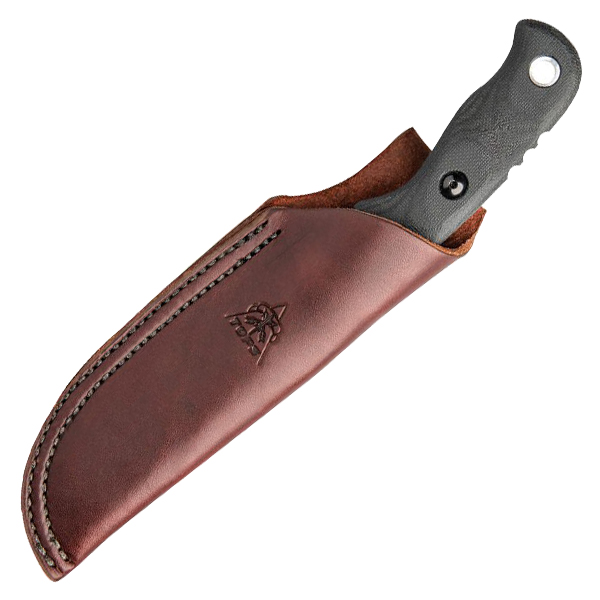 TOPS Tex Creek Hunting Knife - 4.19in 1095 Fixed Blade with Sheath TPTEX4-02 View 2