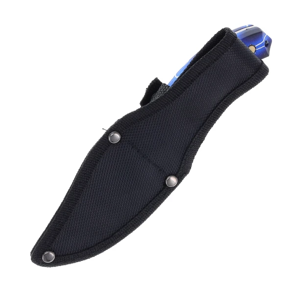 Frost Ocoee River Skinner Fixed Blade Blue Camo Lightning ABS Handle W/Nylon Sheath FROC125BBL View 6