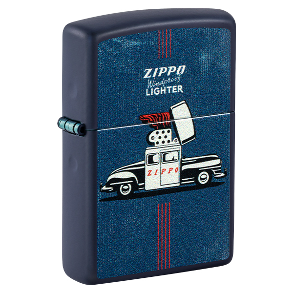 Zippo Car Design Navy Matte ZP46942 View 1