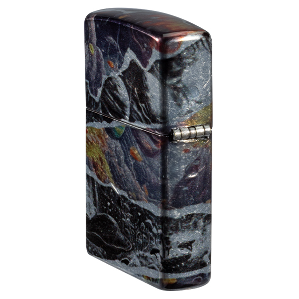 Zippo Planet 540 Design Collage Tumbled Chrome ZP46964 View 10