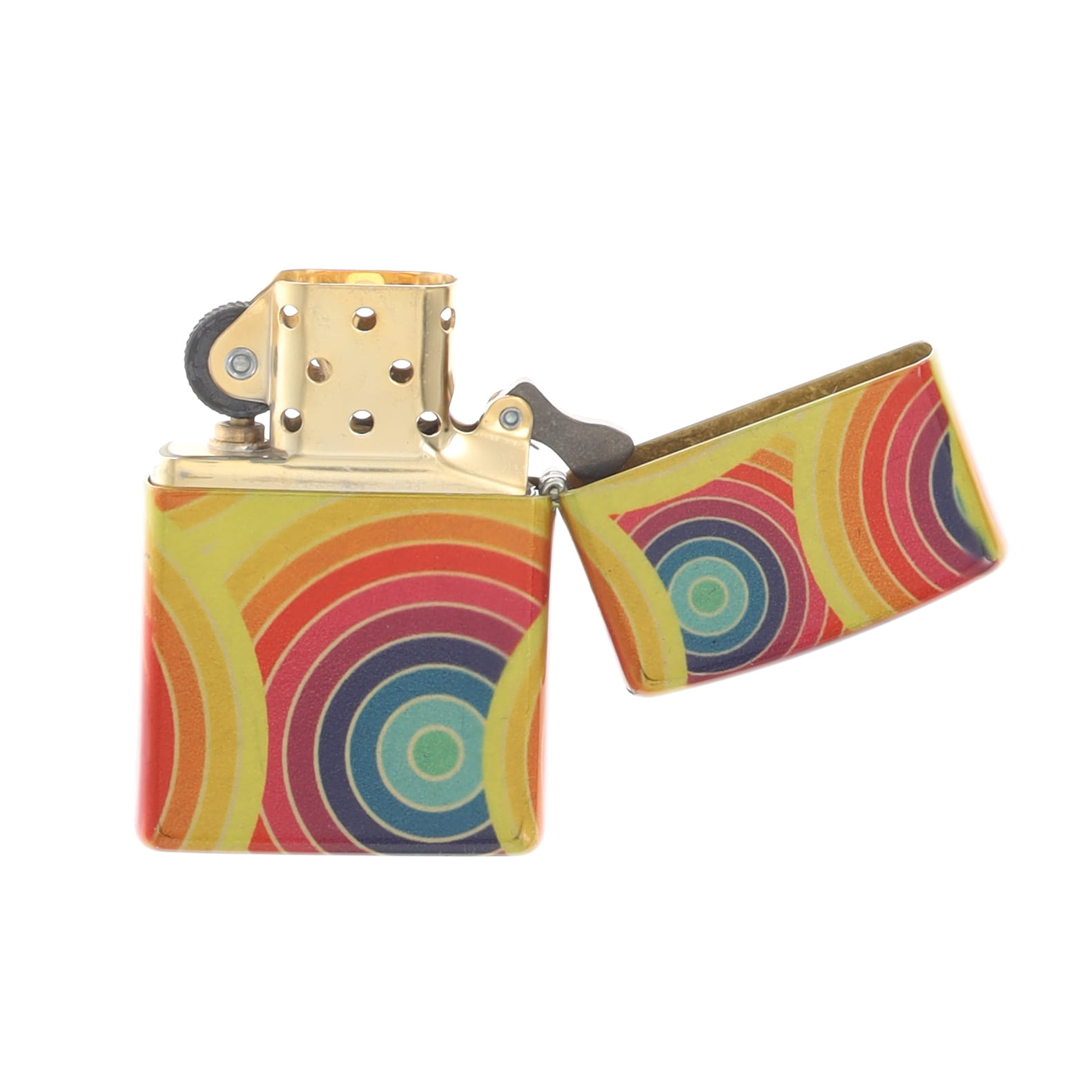 Zippo 540 Swirl Pattern Design Tumbled Brass ZP46963 View 4