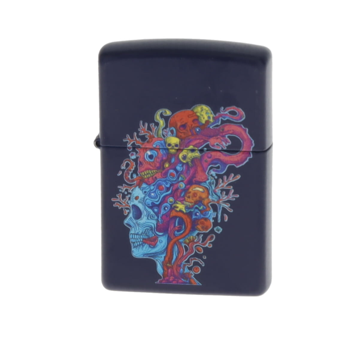 Zippo Skull Design Multi Color Hat Navy Matte ZP46958 View 1