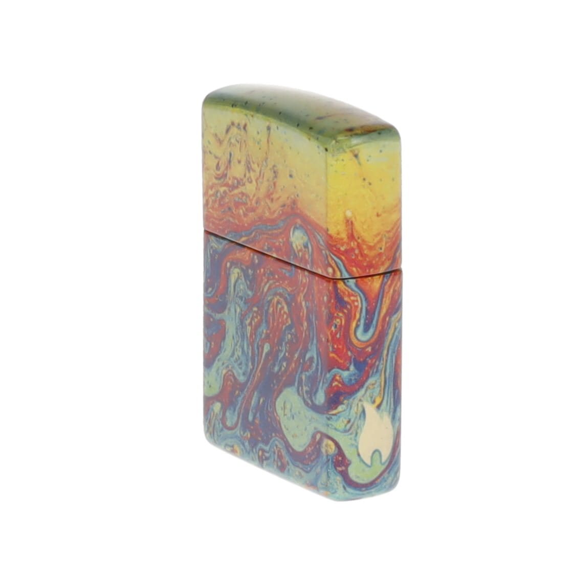 Zippo Gold Blue & Red 540 Pattern Design Tumbled Brass ZP46966 View 8