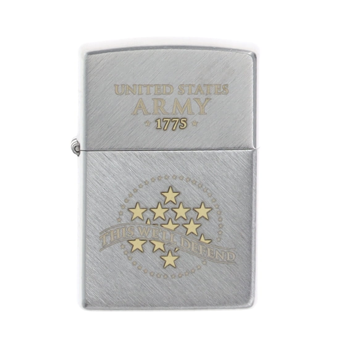 Zippo US Army "This We'll Defend" Herringbone Sweep ZP47090 View 1
