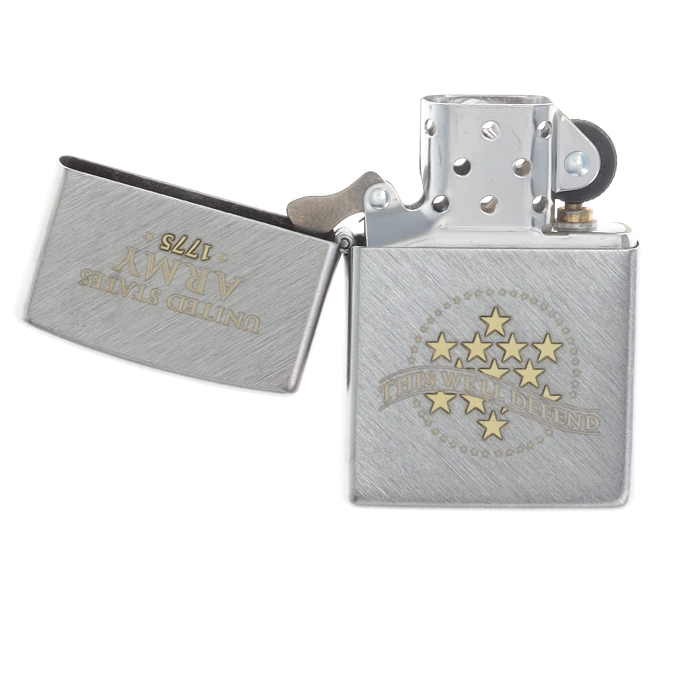 Zippo US Army "This We'll Defend" Herringbone Sweep ZP47090 View 4