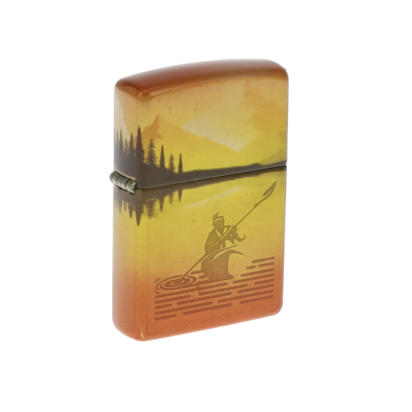 Zippo Lake Fishing 540 Design Tumbled Brass ZP46927 View 7