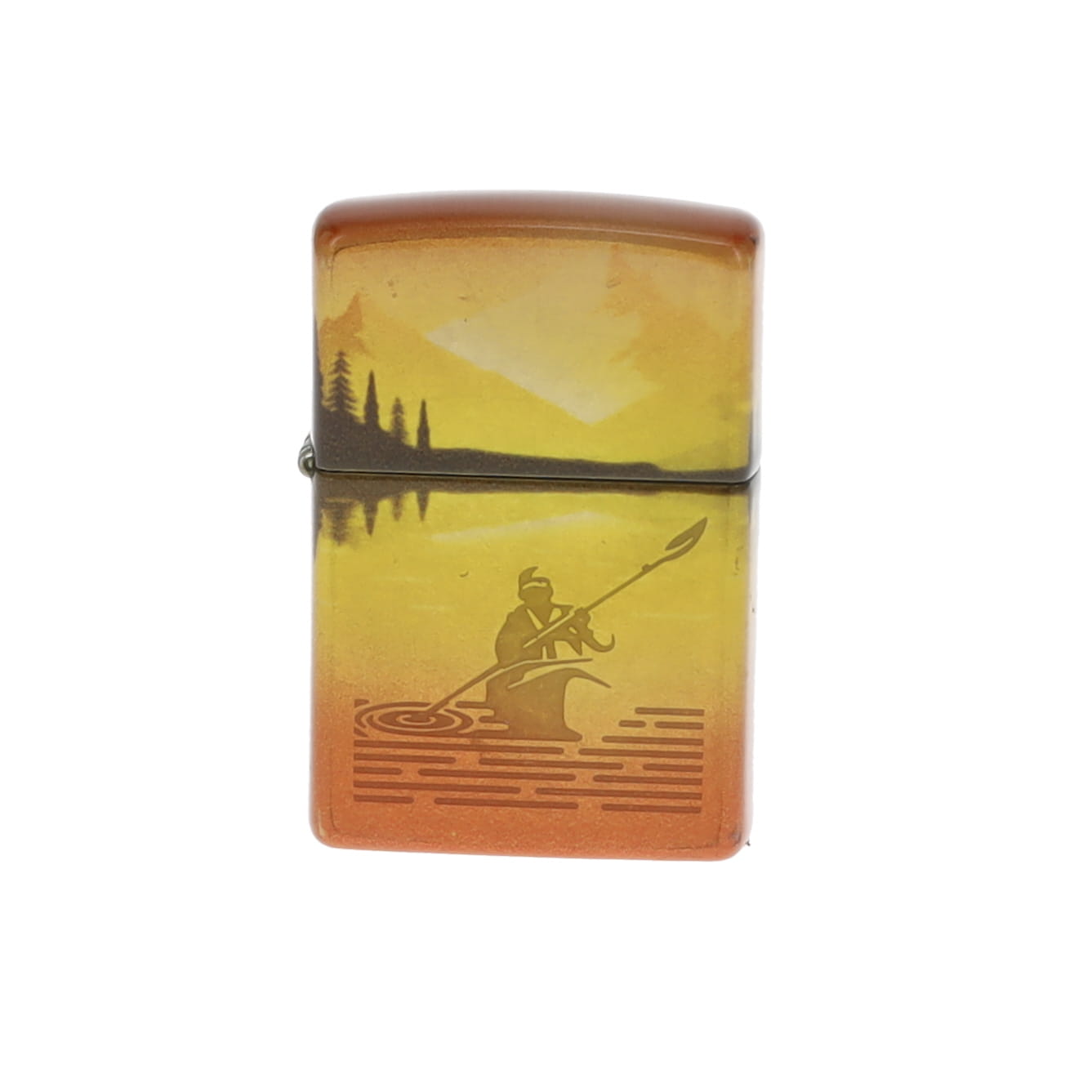 Zippo Lake Fishing 540 Design Tumbled Brass ZP46927 View 8