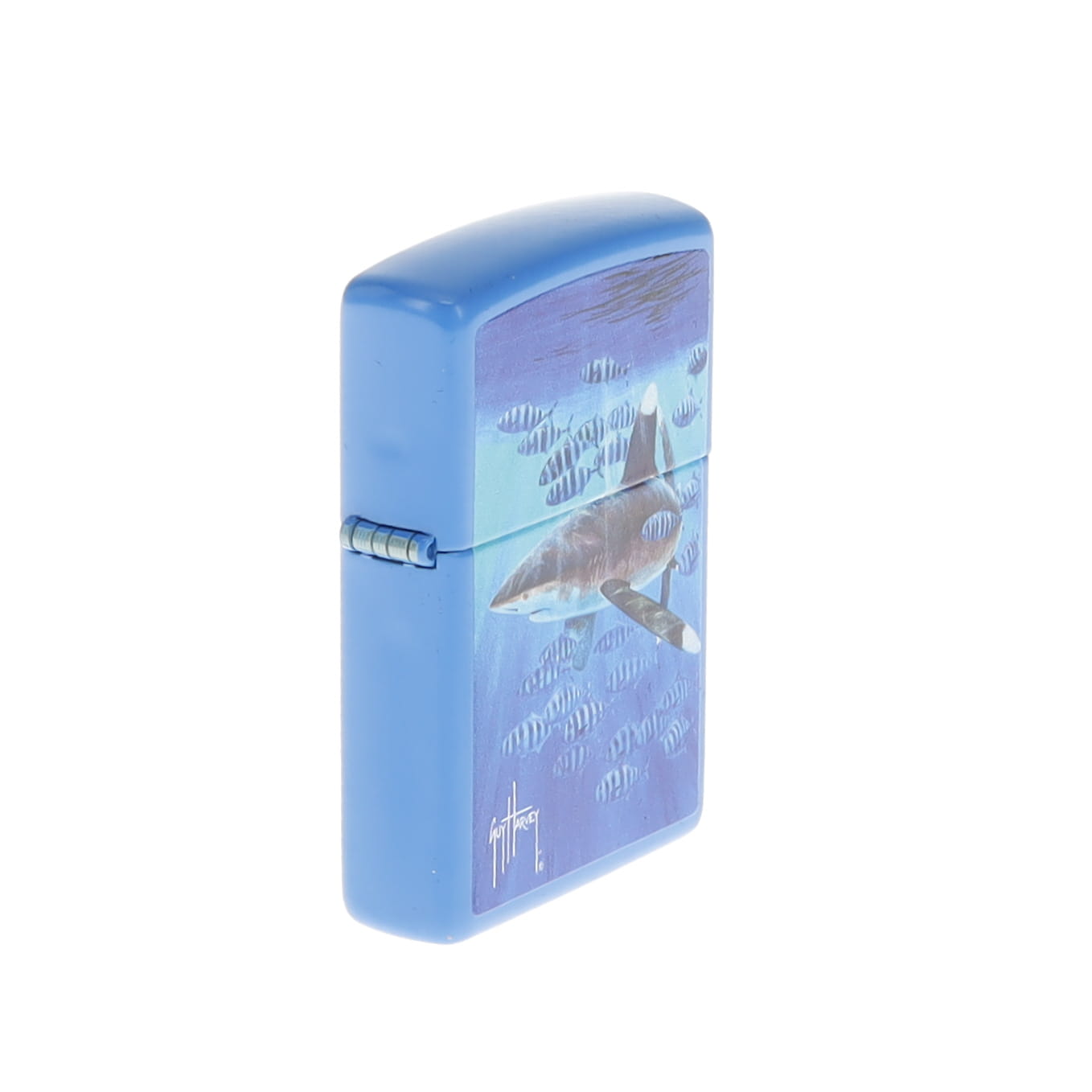 Zippo Guy Harvey Shark Ocean Design Sky Blue Matte ZP47104 View 5
