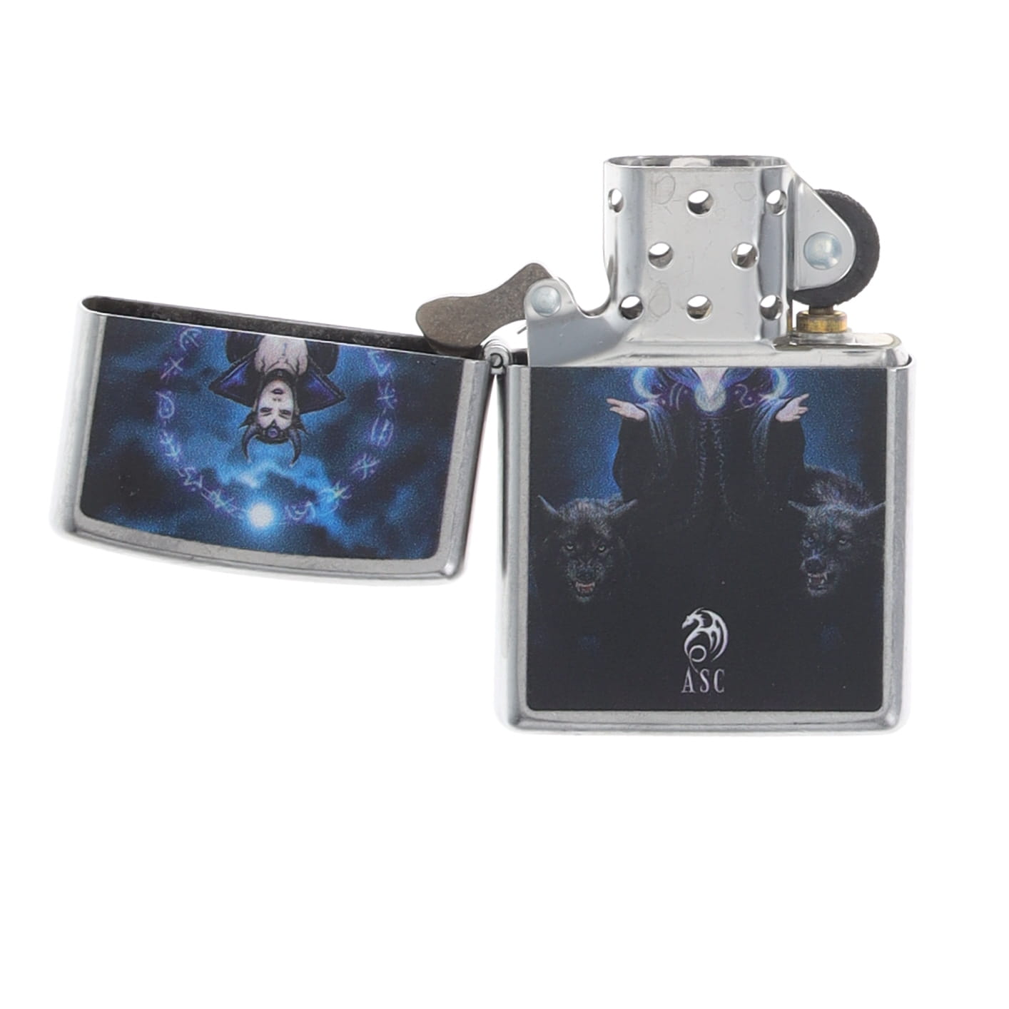 Zippo Anne Stokes Sorceress Design Street Chrome ZP47084 View 3