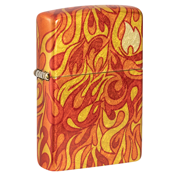 Zippo Fusion Fire 540 Design Tumbled Brass ZP48981 View 1