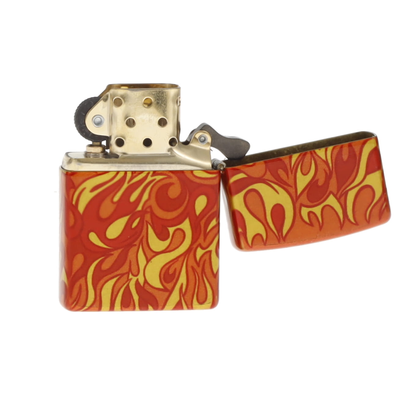 Zippo Fusion Fire 540 Design Tumbled Brass ZP48981 View 10