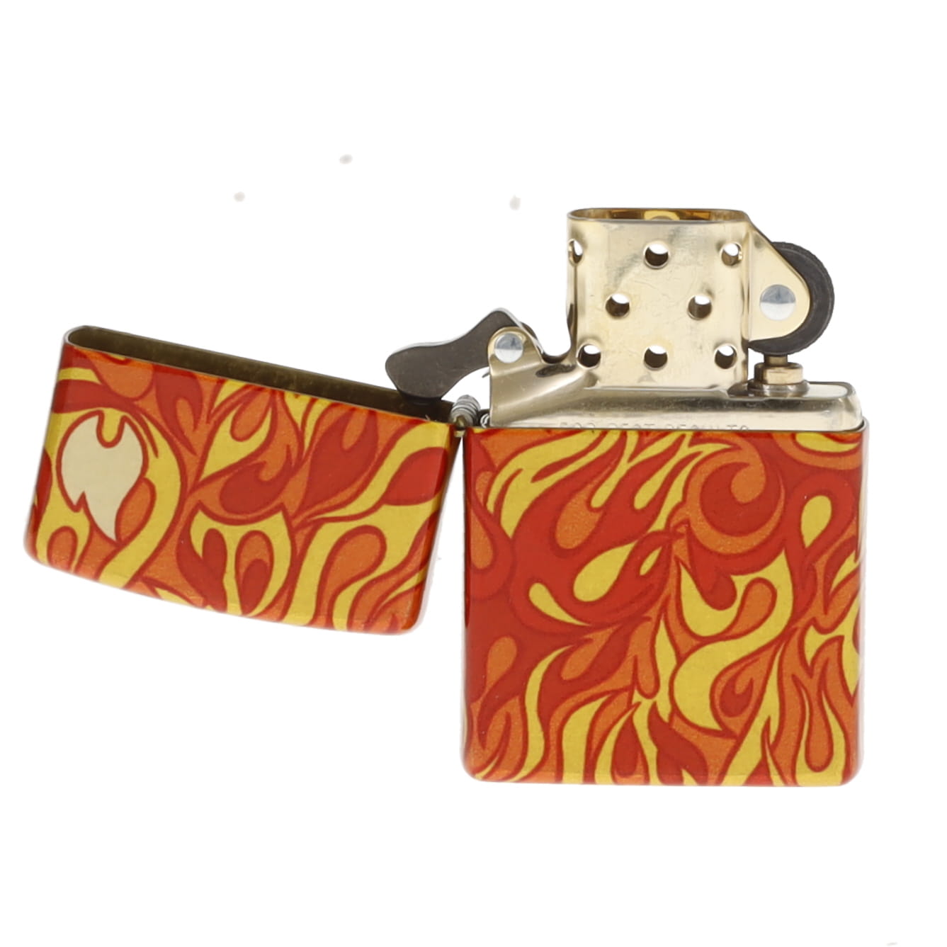 Zippo Fusion Fire 540 Design Tumbled Brass ZP48981 View 9