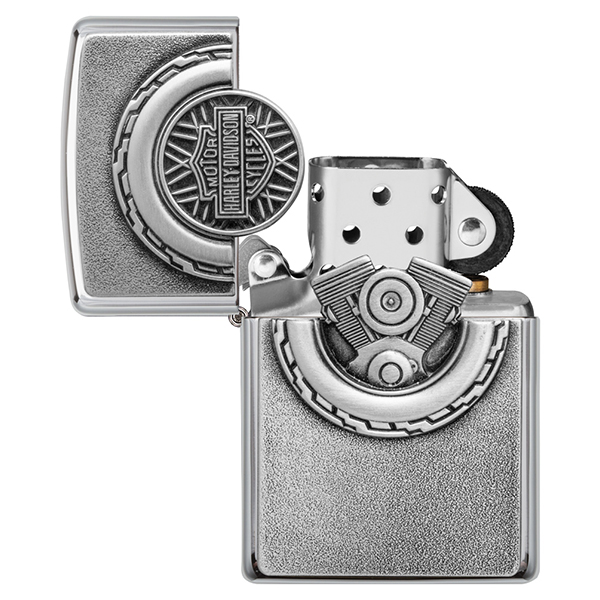 Zippo Harley-Davidson Engine Surprise Street Chrome ZP49175 View 2