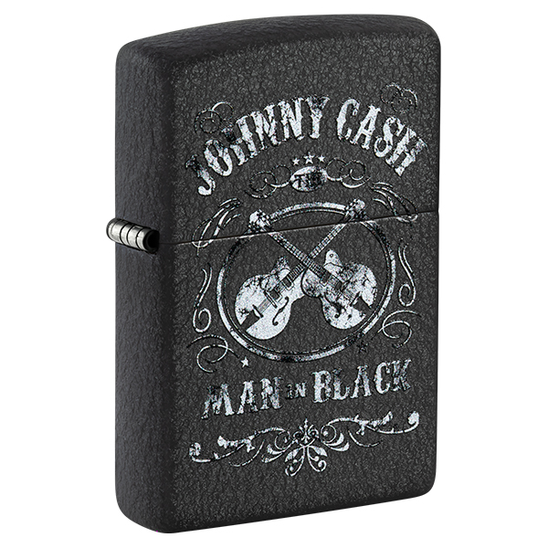 Zippo Johnny Cash Crossed Guitars "Man in Black" ZP48989 View 1