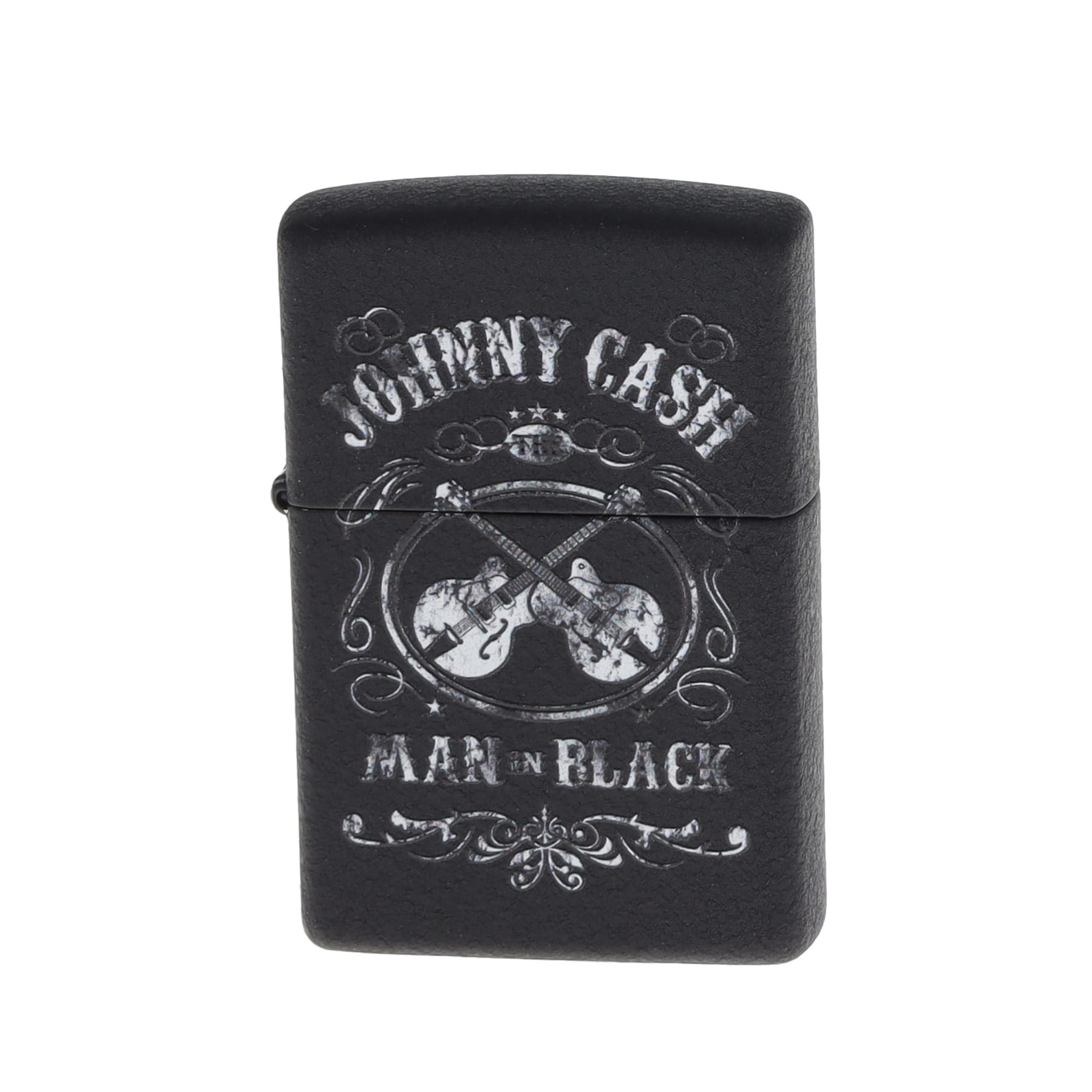 Zippo Johnny Cash Crossed Guitars "Man in Black" ZP48989 View 2