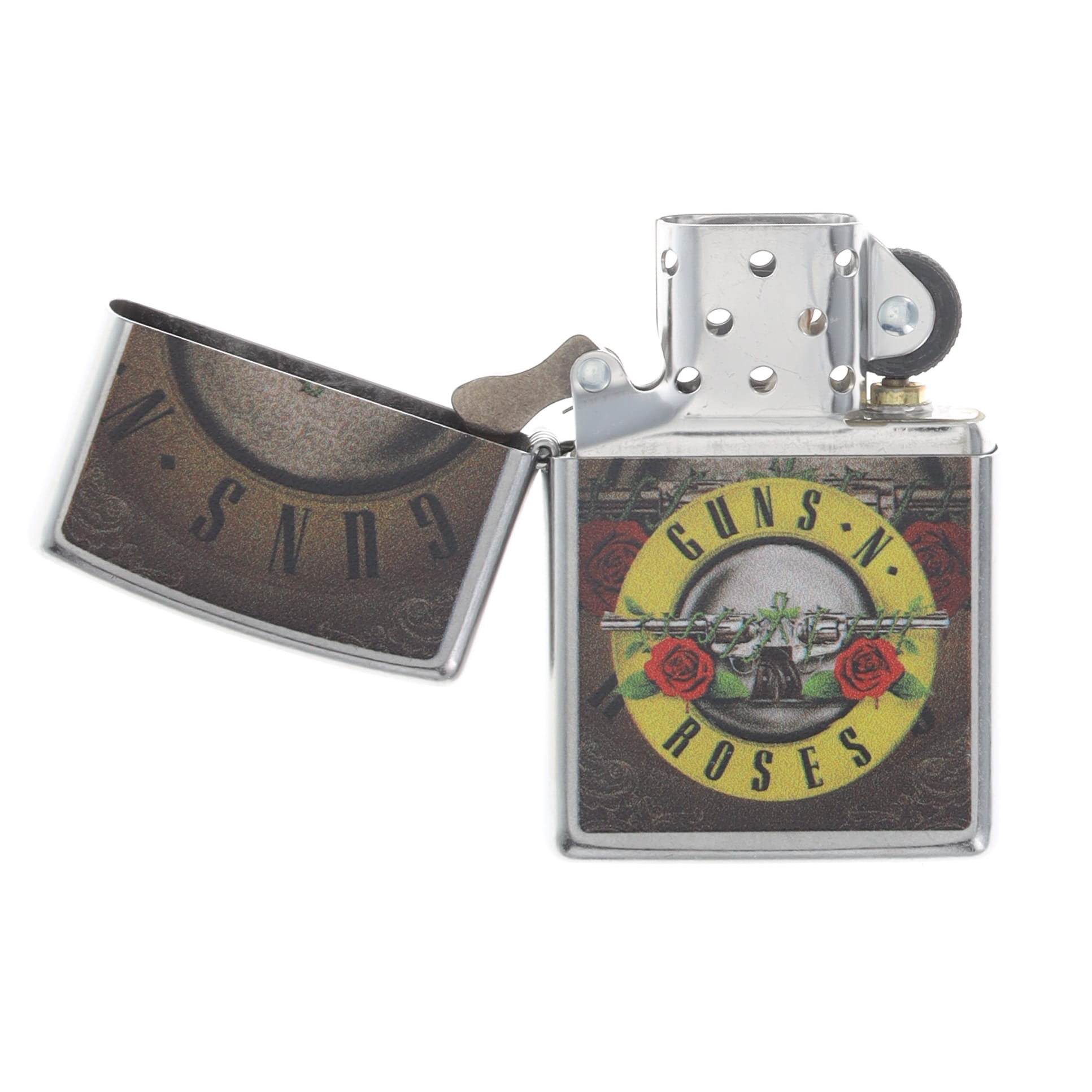 Zippo Guns N Roses Round Logo Lighter Street Chrome ZP47226 View 3