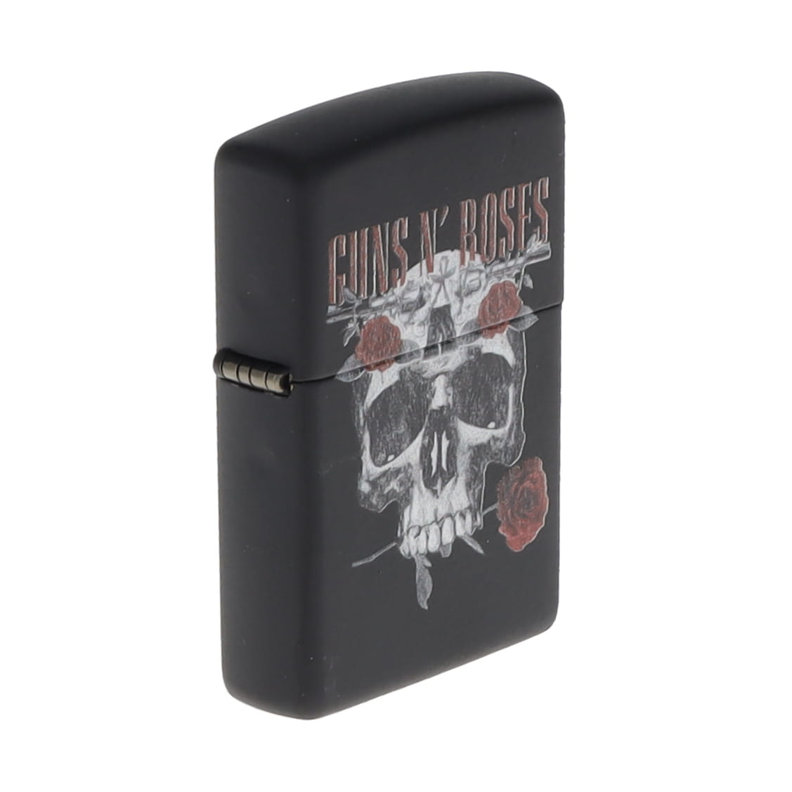 Zippo Guns N Roses Skull w Flowers Black Matte ZP47227 View 4