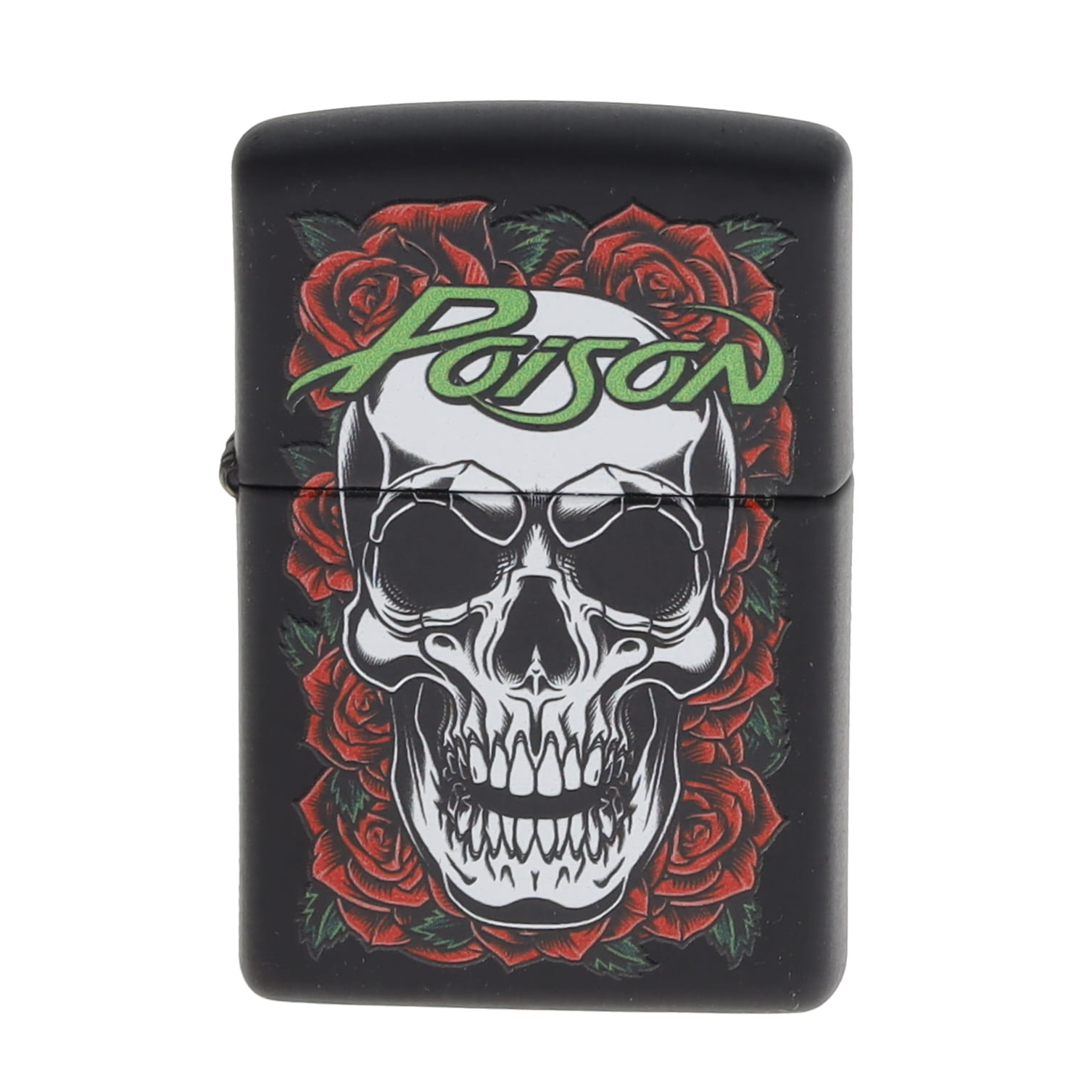 Zippo Poison Skull n Roses Black Matte ZP47229 View 5