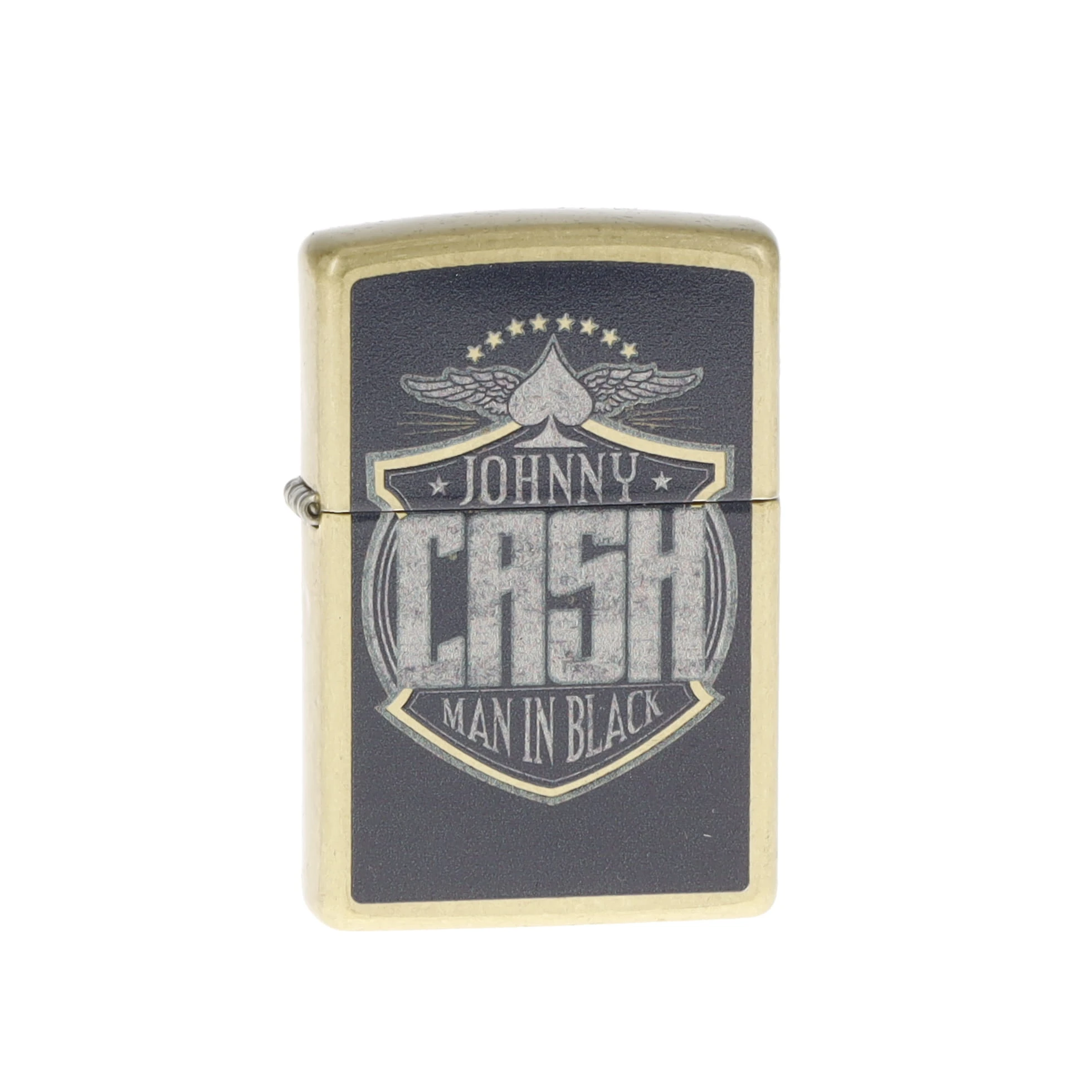 Zippo Johnny Cash "Man In Black" Street Brass ZP47200 View 2