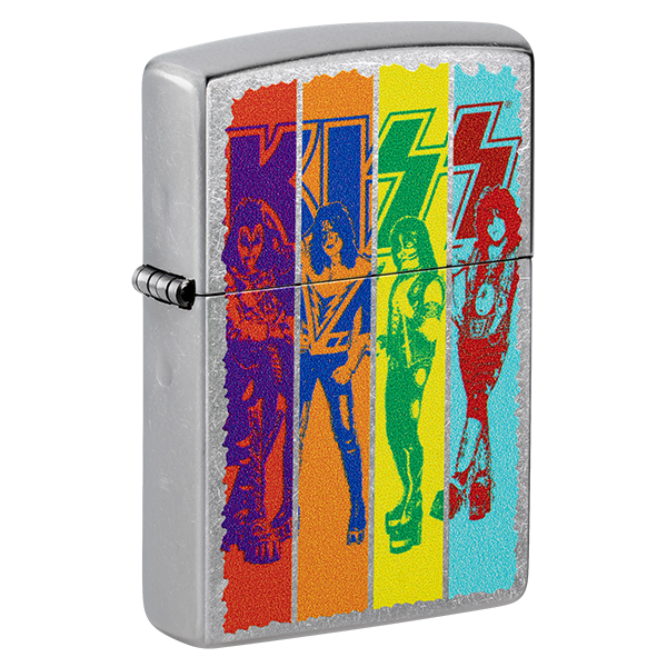 Zippo Kiss Multi Color Logo Street Chrome ZP47244 - Smoky Mountain
