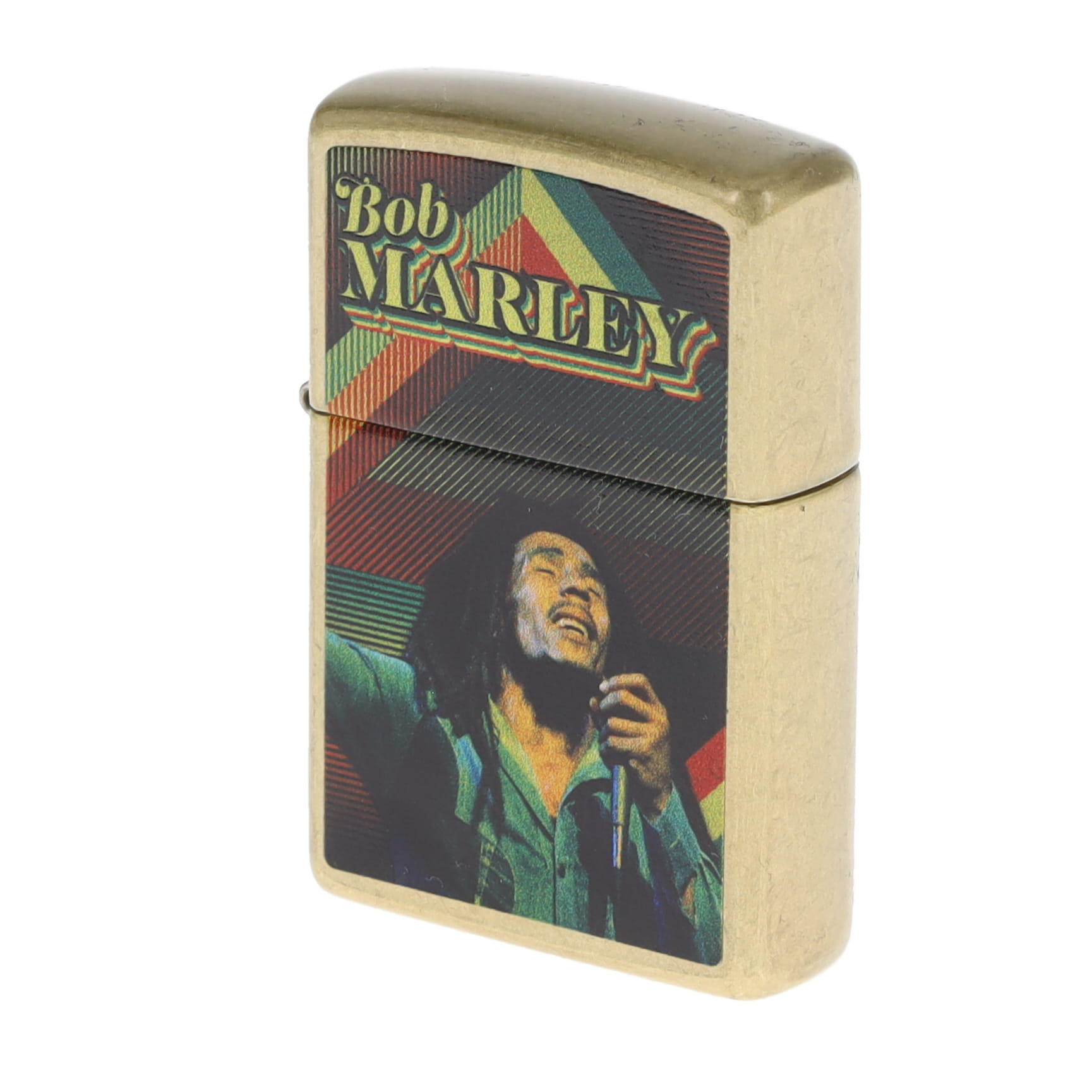 Zippo Bob Marley Singing Image Street Brass ZP47242 View 6