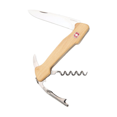 Victorinox Wine Master Swiss Army Knife Brown Olive Wood View 1
