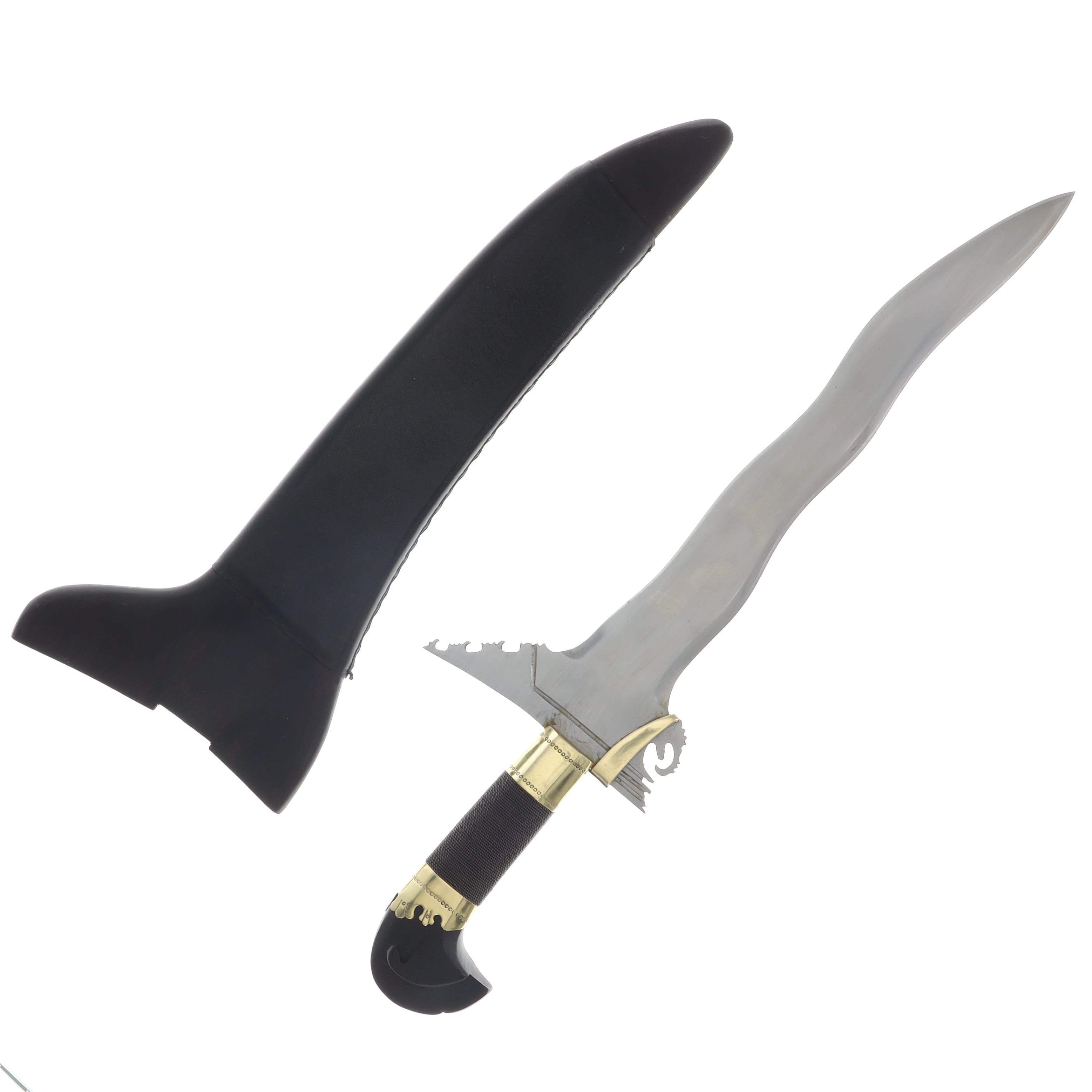 Cold Steel 18in Kris Dagger 1055 Carbon Steel Blade Hardwood Wire Wrapped Handle CS-SW-KRISDAG View 2
