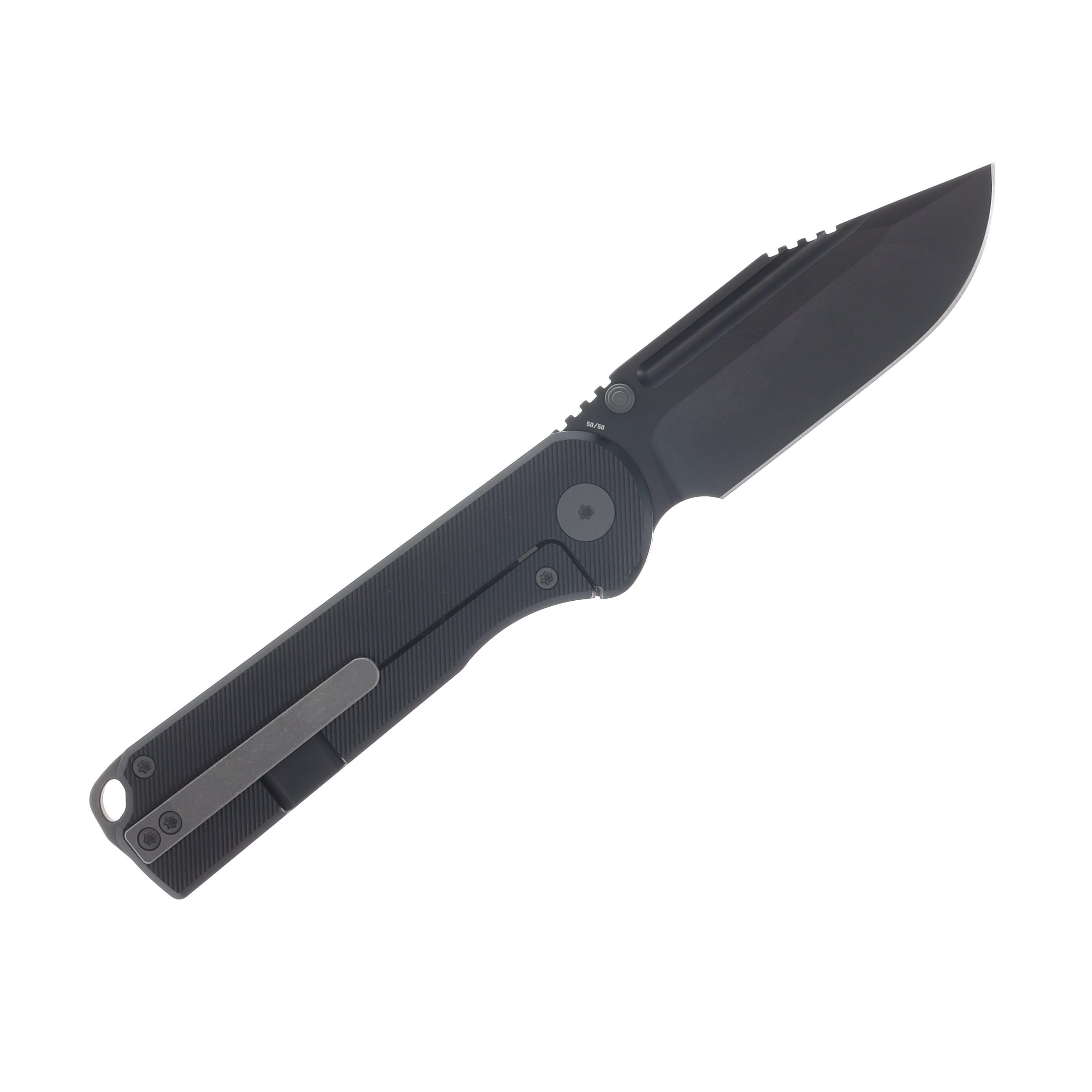 Voyage Bladeworks SMKW Exclusive Avius Folding Knife Giants CamoCarbon Drop Point VBAVIUSGCCDP View 2