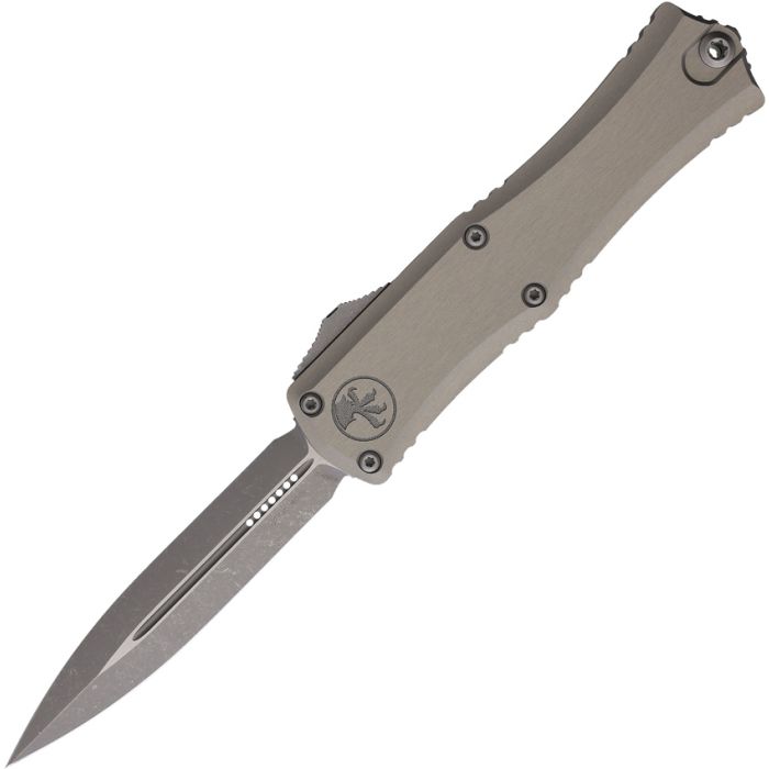 Microtech Mini Hera II OTF Auto Apocalyptic D/E Natural Clear Aluminum AUMT1702M10APNC View 1