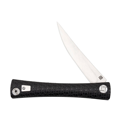 Artisan Cutlery Waistline Folding Knife Black Titanium View 2