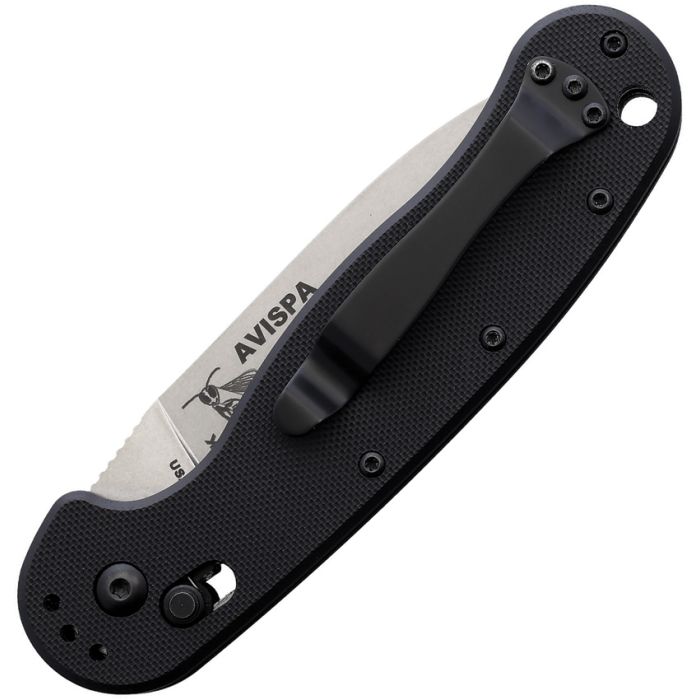 Esee Auto Avispa Slide Lock Black G-10 Handle Stonewash M390 Blade BRK1305 View 2