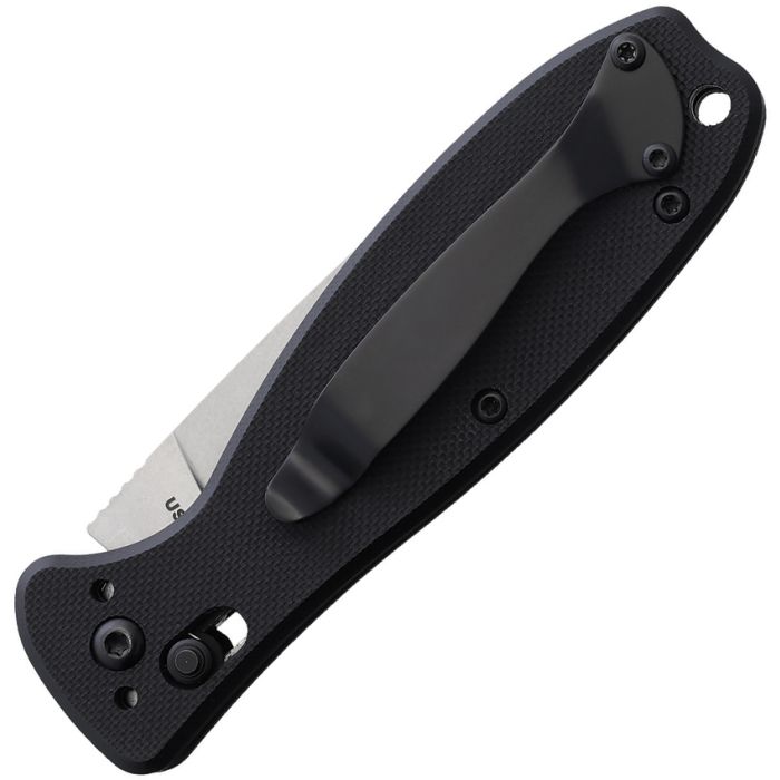 Esee Auto Zancudo Slidelock Black G-10 Handle Stonewash M390 Blade BRKR4 View 2