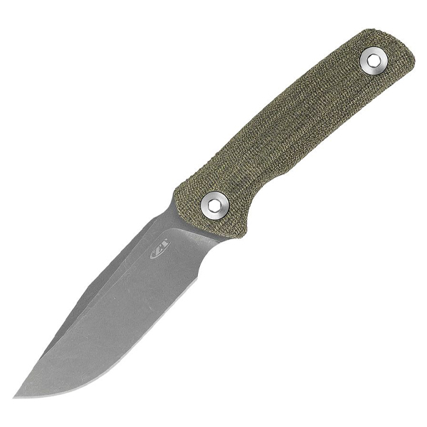 Zero Tolerance 0004 Olive Canvas Micarta Handle Stonewash CPM Cru-Wear Blade ZT0004OL View 1