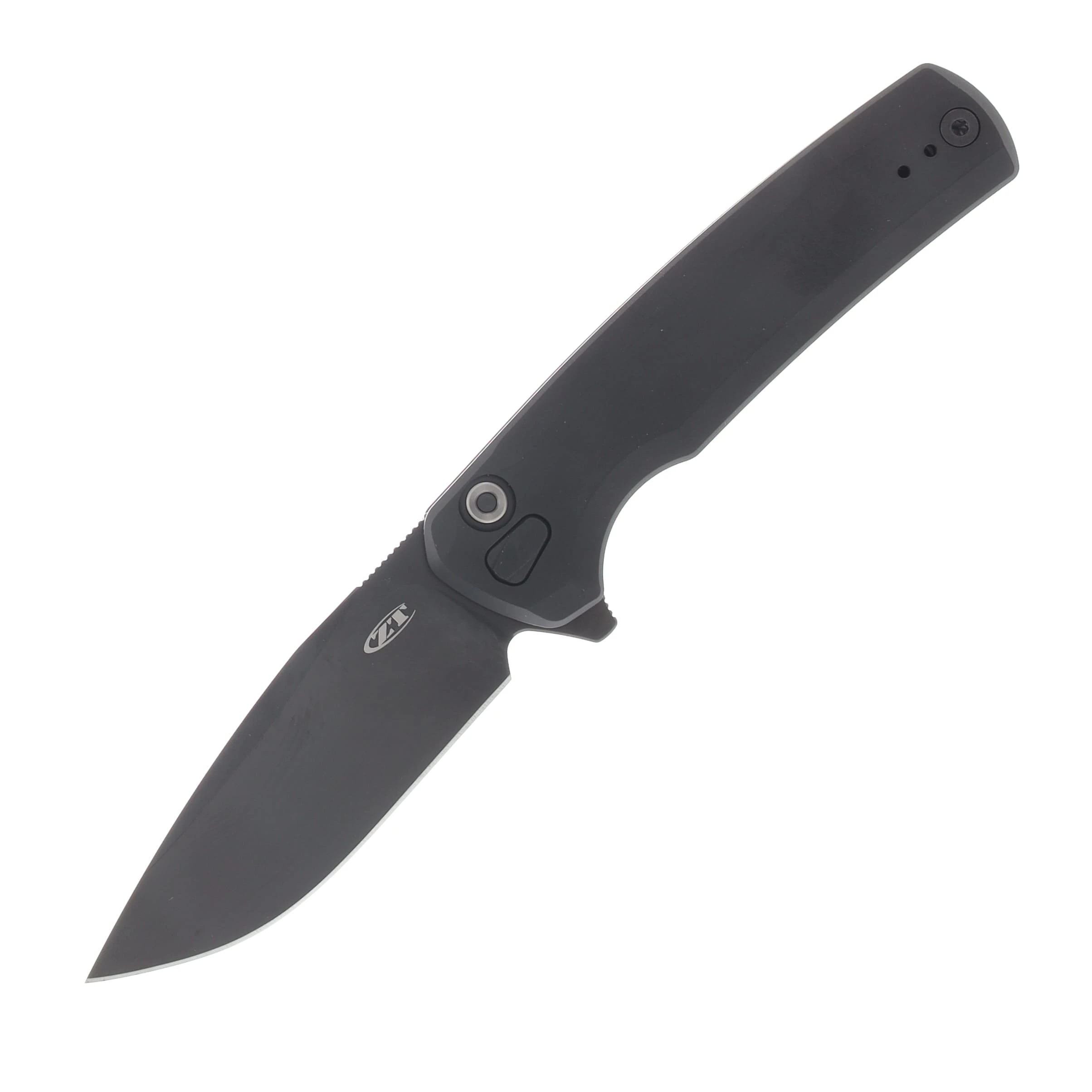 Zero Tolerance 0044 Buttonlock Black Titanium Handle Black S45VN Blade ZT0044BLK View 1