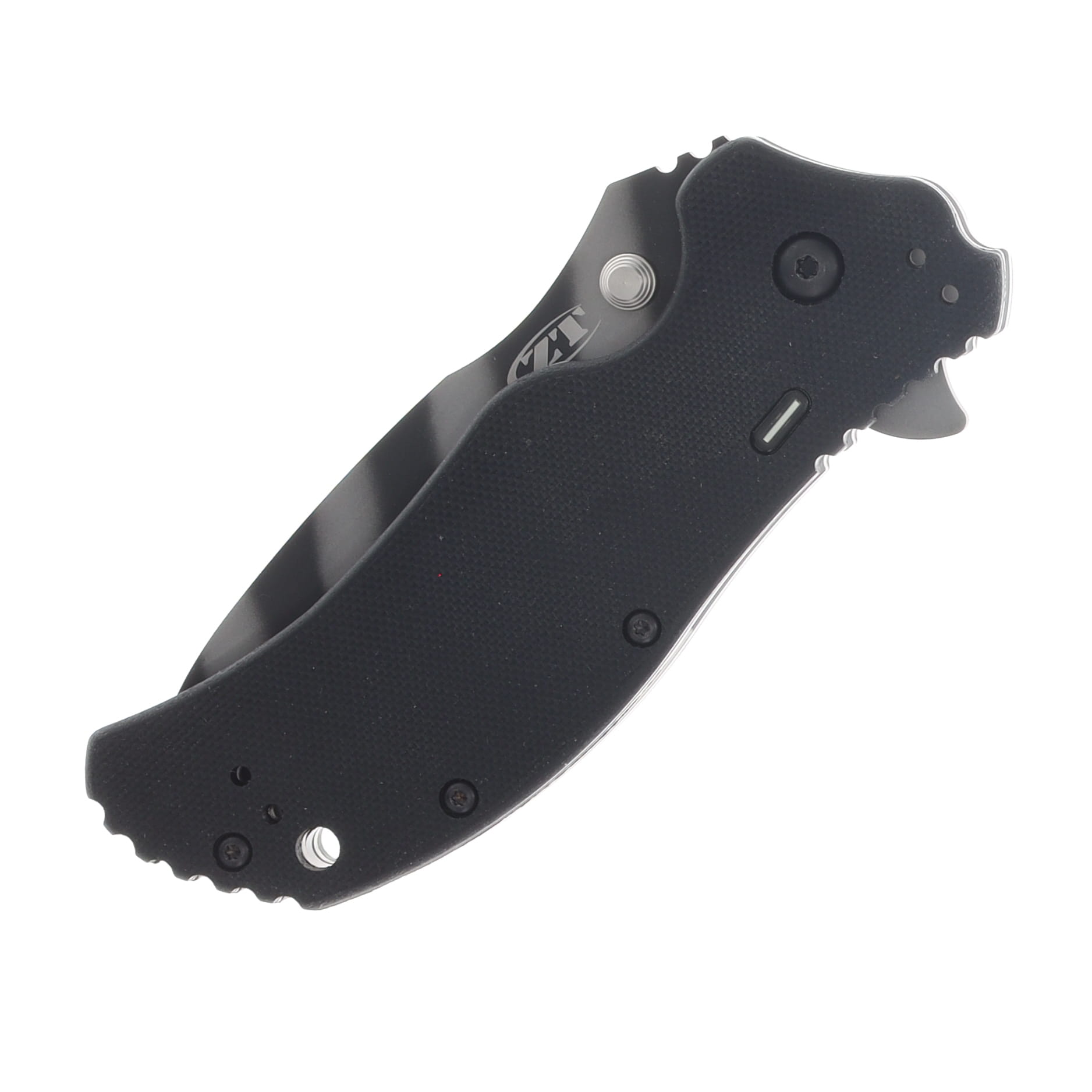 Zero Tolerance 0350 Linerlock Black G-10 Handle With Tritium Insert Tiger Stripe DLC Coated CPM-S30V ZT0350TSTR View 4