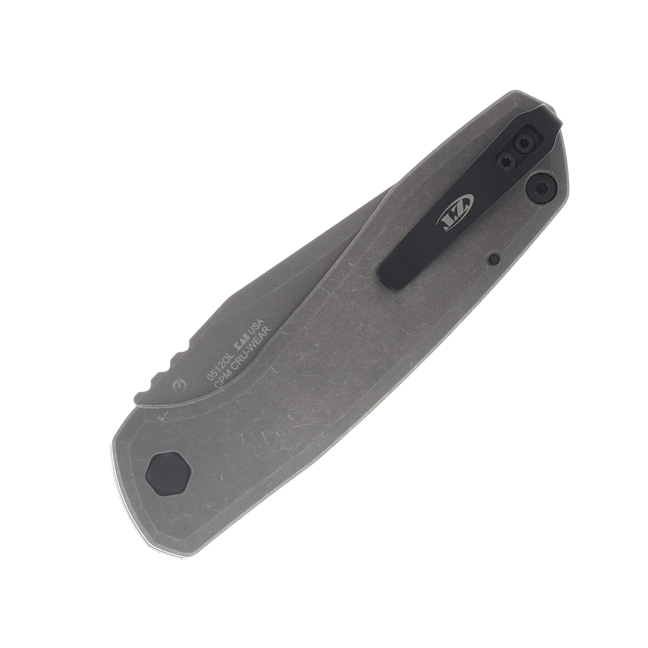 Zero Tolerance Auto 0512 Olive Canvas Micarta Handle Gray