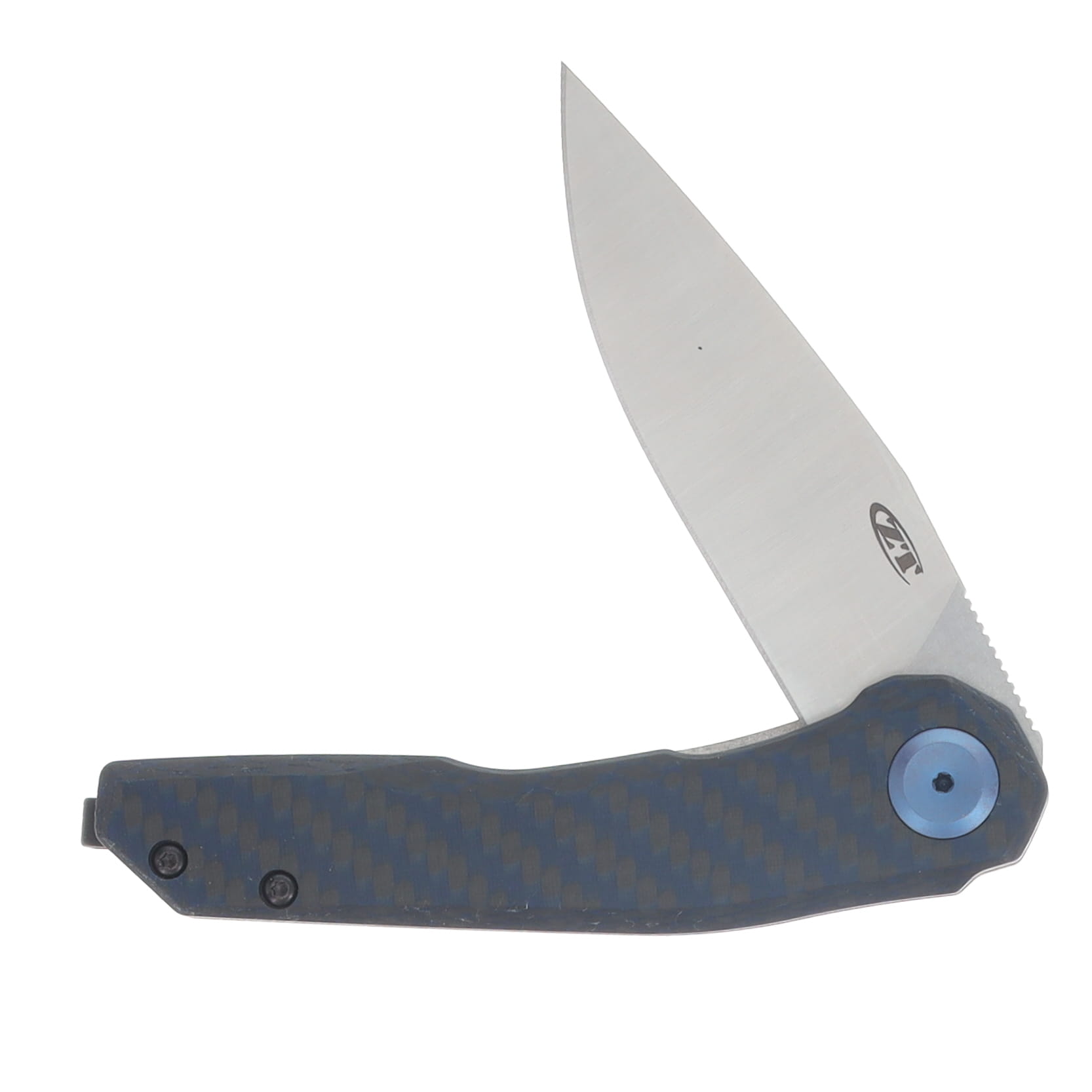 Zero Tolerance 0545 Carbon Fiber Handle Stonewash Magnacut Blade ZT0545BLUCF View 3