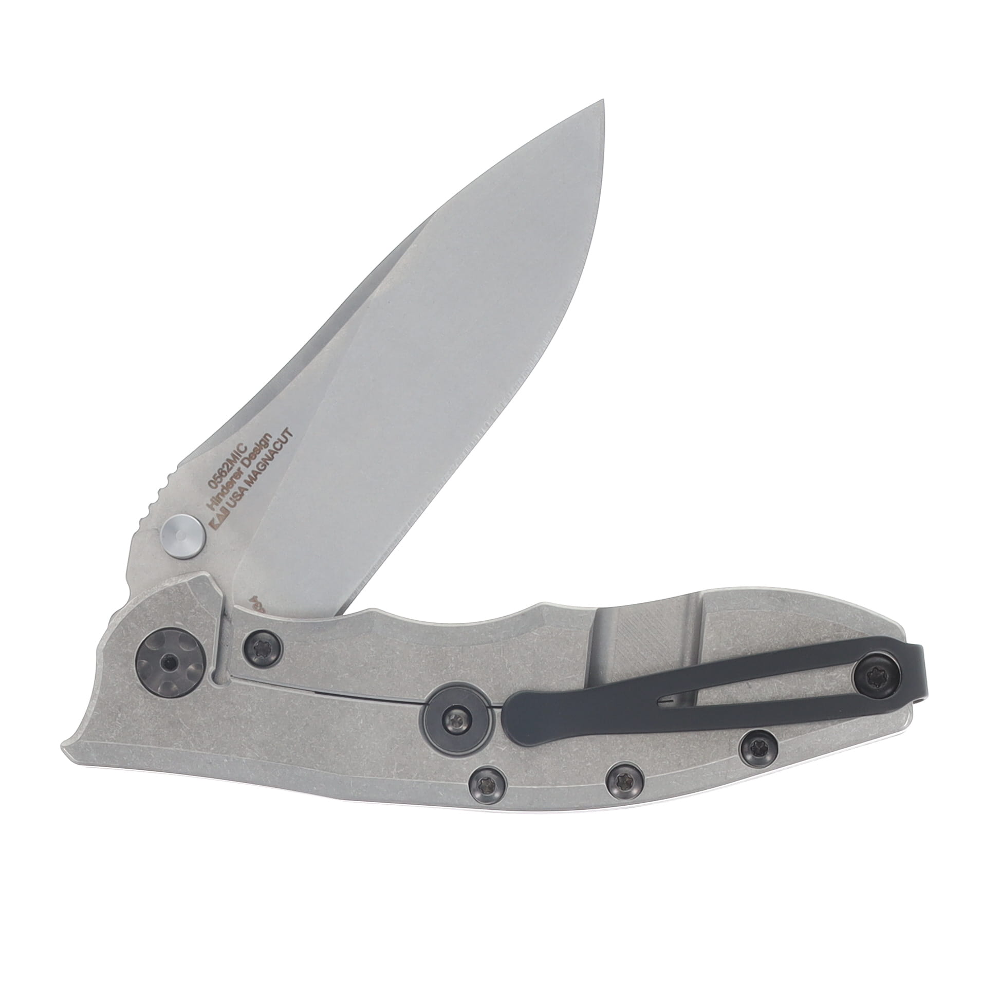 Zero Tolerance Hinderer Slicer Framelock Green Canvas Micarta Handle Stonewash CPM-Magnacut Blade ZT0562MIC View 4