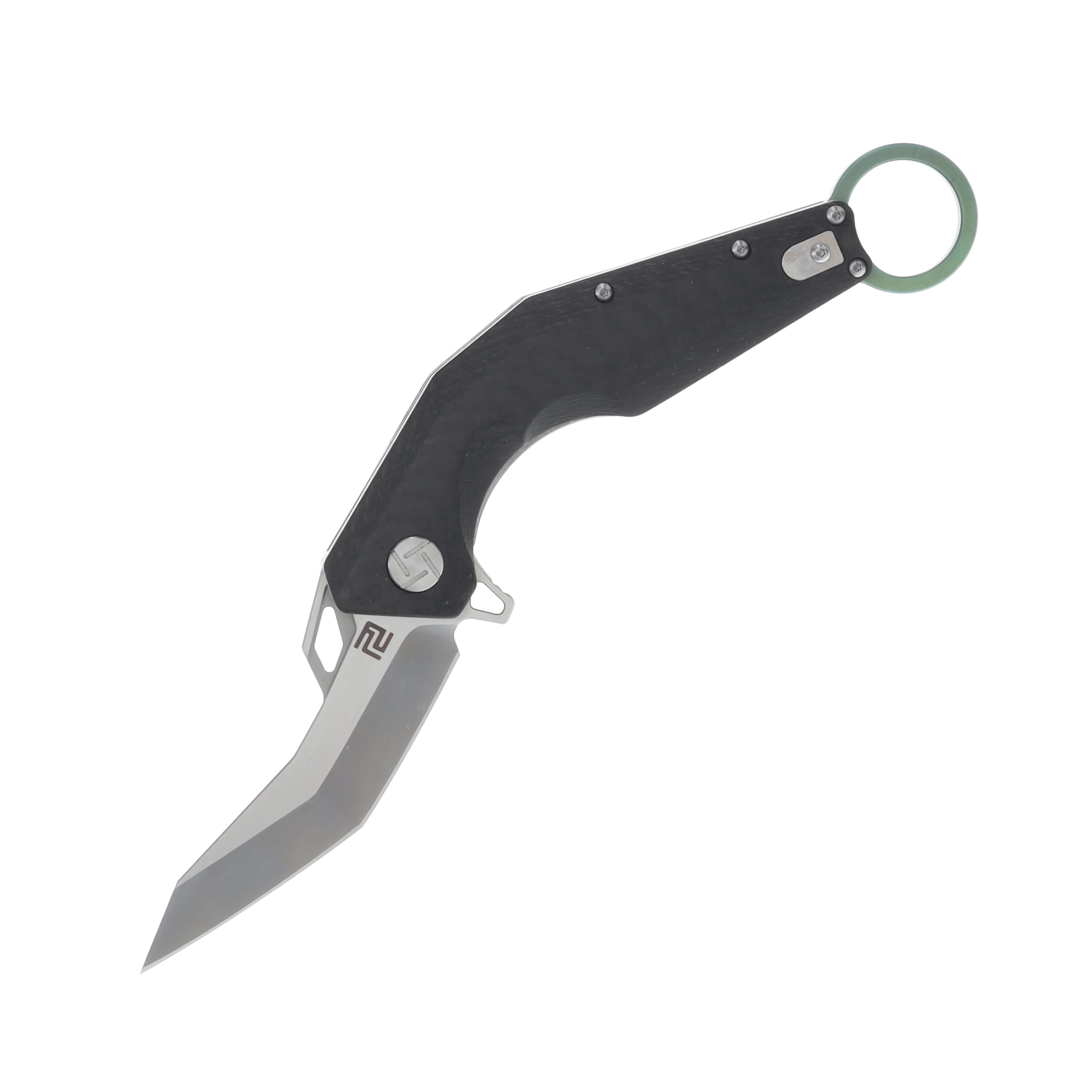 Artisan Cutlery Cobra Folding Knife Green Carbon Fiber ATZ1811GGNM ATZ1811GGNM View 1