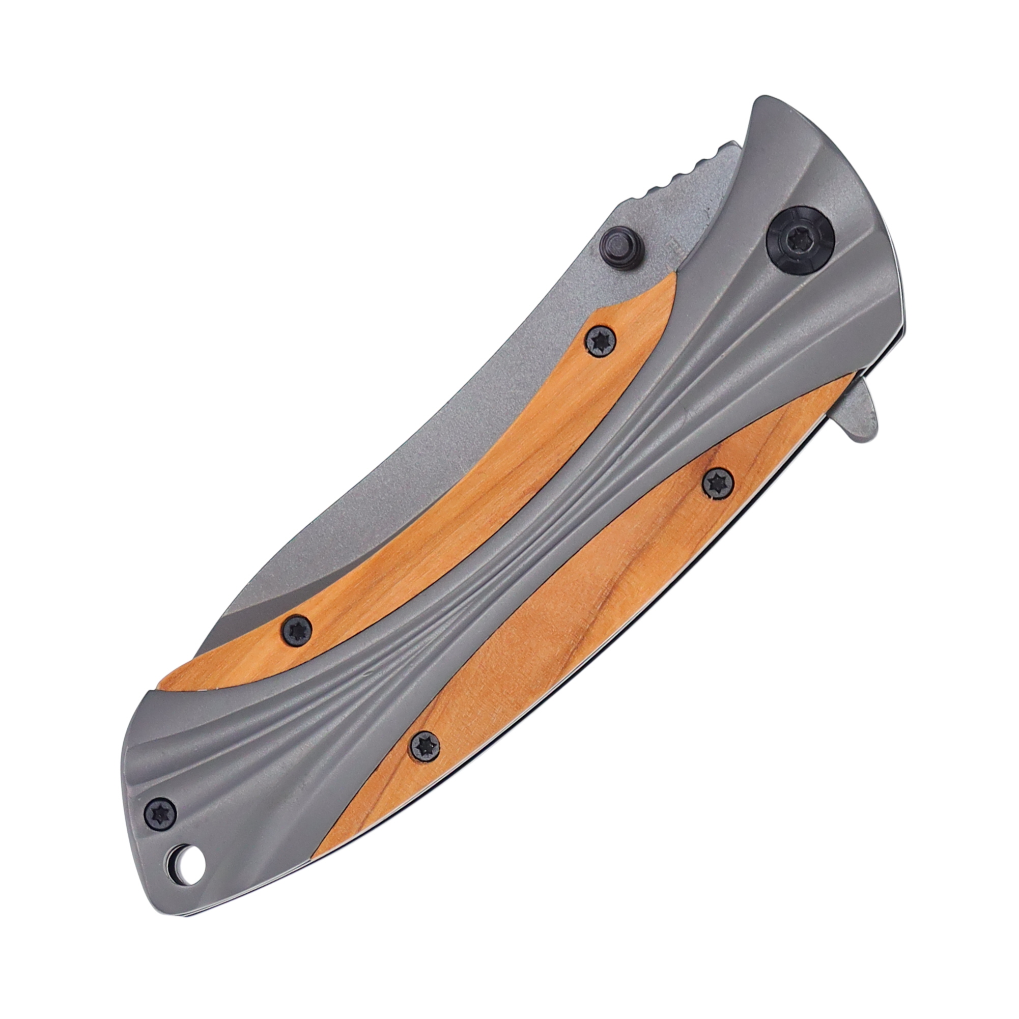 Blackhills Steel Silverado Olivewood Linerlock FRBKH018OW View 3