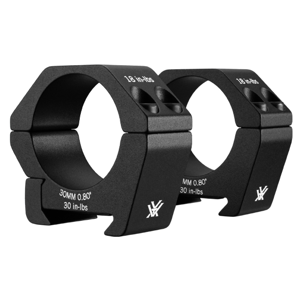 Vortex Sport 30mm Low Scope Rings - .80in Weaver/Picatinny Mount SPT30-L View 1