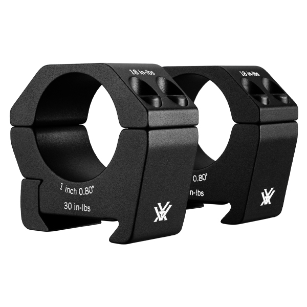Vortex Sport 1-inch Low Scope Rings - .80in Precision 6061 Mount SPT1-L View 2