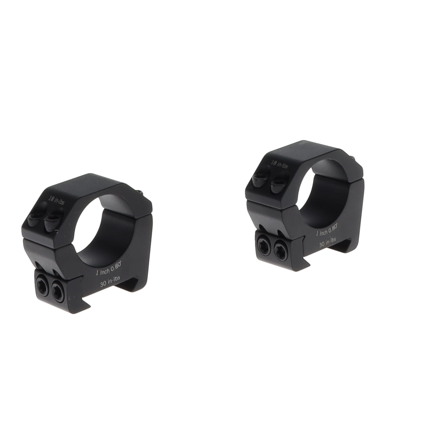 Vortex Sport 1-inch Low Scope Rings - .80in Precision 6061 Mount SPT1-L View 1