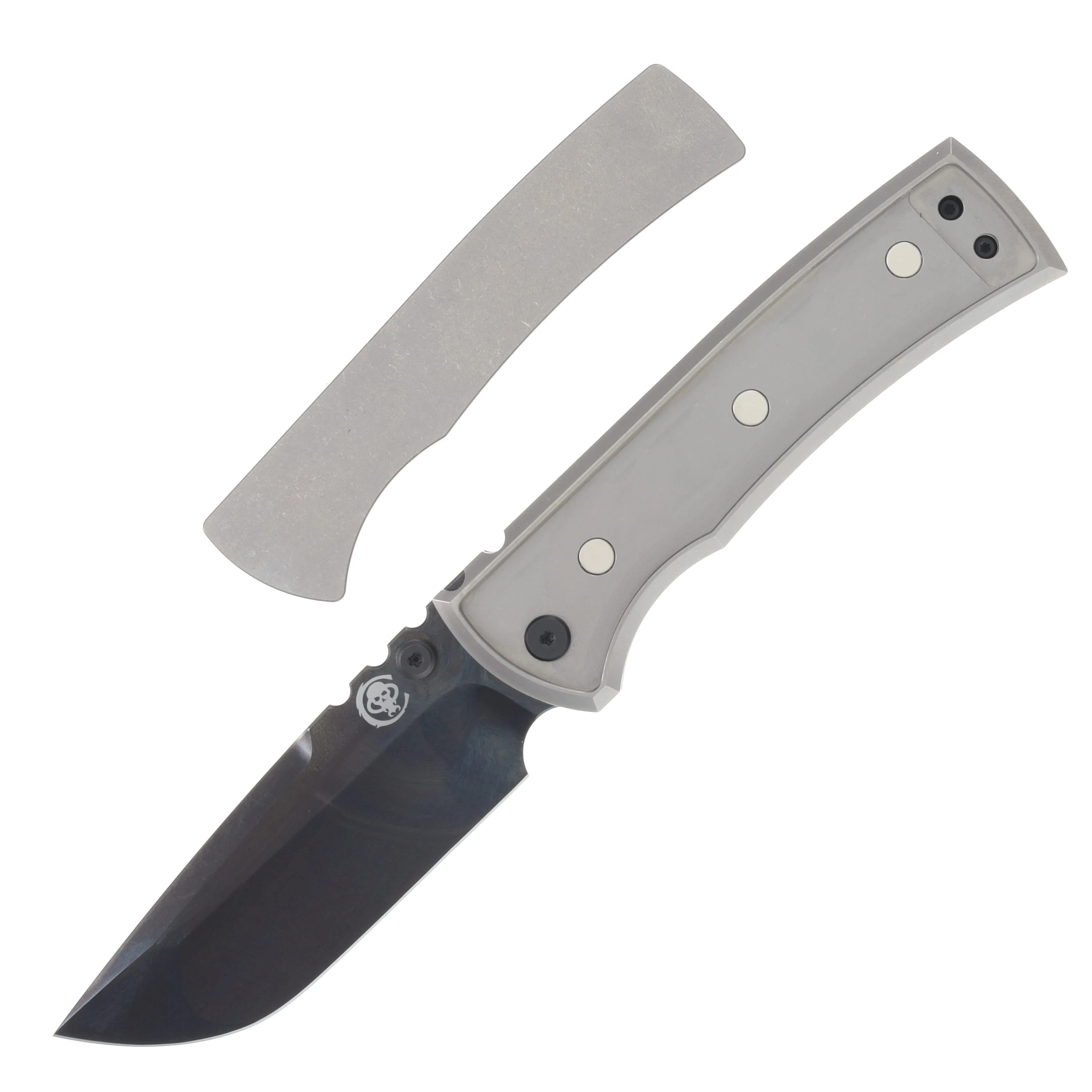 Chaves Magnetic Integral Redencion 229 Folder Bright SW Grey Titanium Black DLC Drop Point CK-1A1-1G1A-11A0-K! View 3