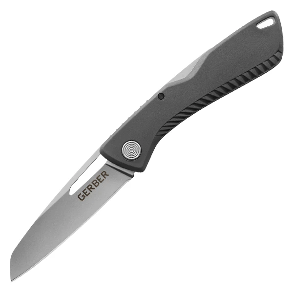 Gerber Sharkbelly Folding Knife Grey GFN Handle 420HC Stainless Steel Drop Point Blade G3214 View 1